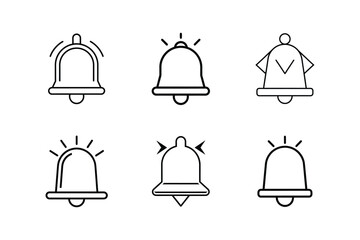 notification vector line art illustration design