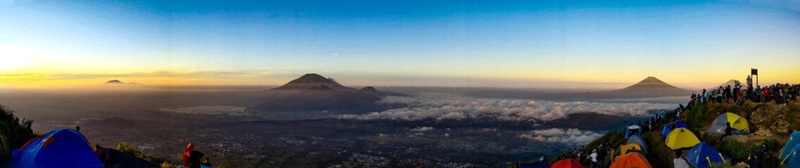 sunrise over the mountains