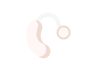 set of an Medical Device Heard Aid Illustration
