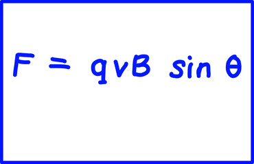 magnetic field physics, lorentz force physics formula for charged particles