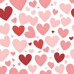 seamless background with hearts