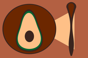 vector illustration of an abstract eye