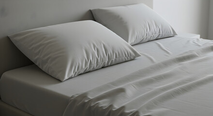 Clean White Bedding Offers a Relaxing Place for a Restful Night