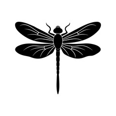 Dragonfly Silhouette vector illustration