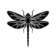 Dragonfly Silhouette vector illustration