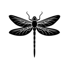 Dragonfly Silhouette vector illustration
