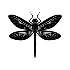 Dragonfly Silhouette vector illustration