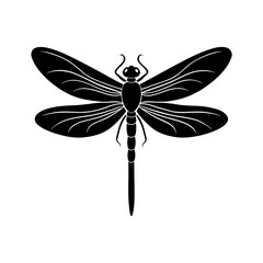 Dragonfly Silhouette vector illustration