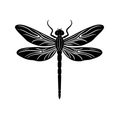 Dragonfly Silhouette vector illustration