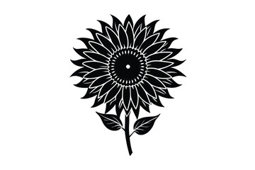 Sunflower Victorian vector illustration  