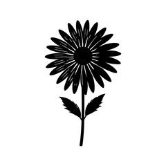 Daisy Silhouette vector illustration
