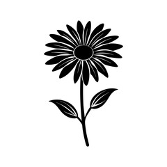 Daisy Silhouette vector illustration
