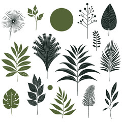 Seamless Vector Pattern of Green Trees and Leaves for Nature-Inspired Design