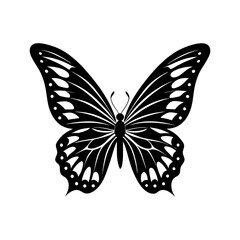 Butterfly Wings Silhouette vector illustration