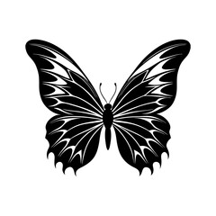 Butterfly Wings Silhouette vector illustration