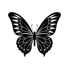 Butterfly Wings Silhouette vector illustration
