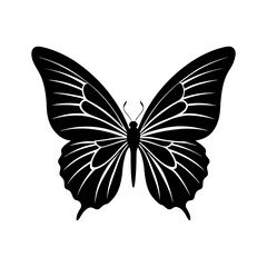 Butterfly Wings Silhouette vector illustration
