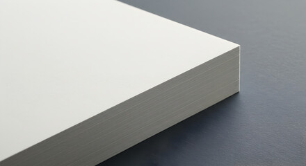 Stack Of White Paper On A Dark Background Close Up