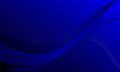 blue business lines wave curves with soft gradient abstract background