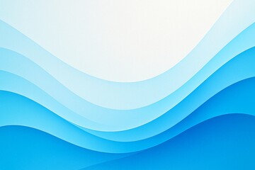Minimalist Blue Wave Abstract Background