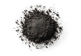 Dark, earthy powder pile