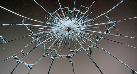 Shattered Reflections: Abstract Composition Of Broken Glass Texture Background