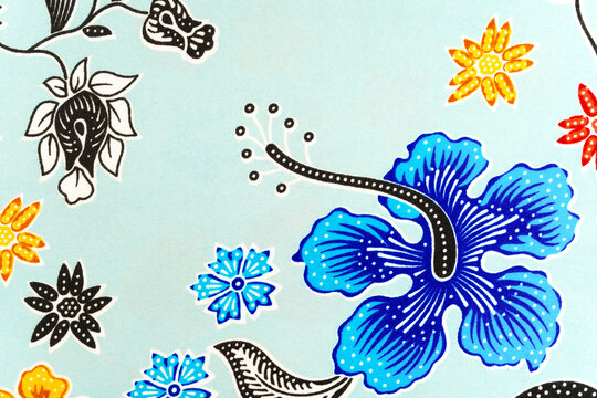 Batik design motif and pattern. Traditional Indonesian fabric.