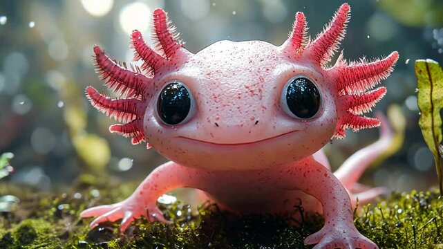 Cute pink sharamander