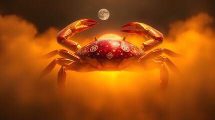 Mystical Celestial Crab: The Spirit of Cancer