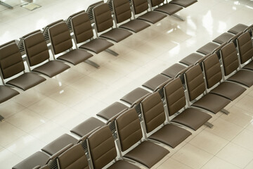 Fototapeta premium Suvarnabhumi Airport Lounge, Bangkok, March 28, 2025.