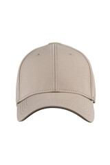 Beige baseball cap, classic style, casual headwear for men and women...