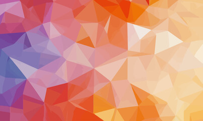 Obraz premium Abstract Geometric Delaunay Triangulation in Warm Tones for Modern Digital Design