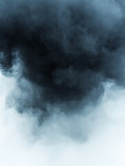 Obraz premium Ethereal Dark Blue Smoke Effect Against a Bright Background Abstractly