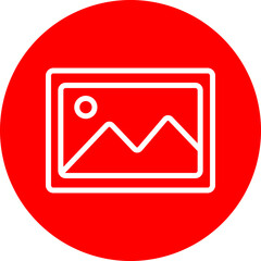 Picture Vector Line White Circle Red