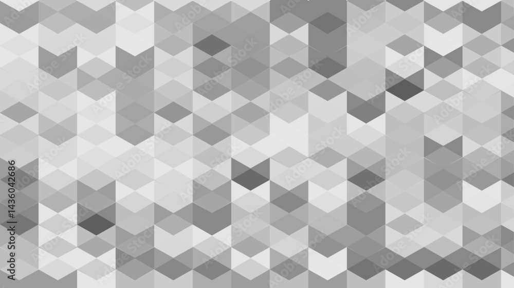 Aufkleber abstract gray seamless geometric pattern polygon mosaic vector background illustration. seamless bla
