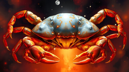 Mystical Celestial Crab: The Spirit of Cancer