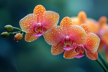 Close up of beautiful wild orchid