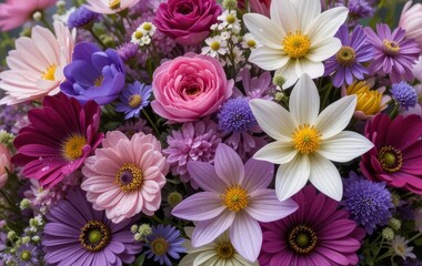 bouquet of colorful flowers
