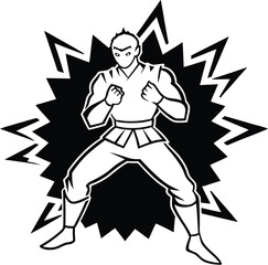 Kamehameha silhouette vector designs 14