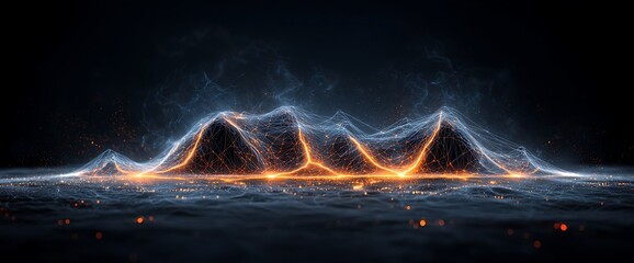 Obraz premium Abstract energy landscape