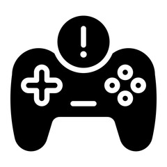 joystick glyph icon