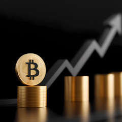 Bitcoin Yield Strategies for Advisors – Cryptocurrency Investment Theme Stock Image