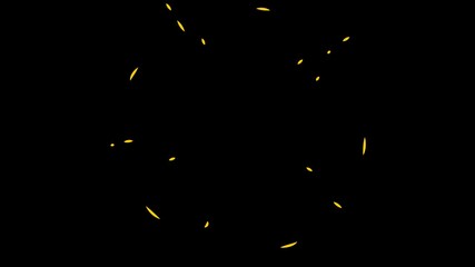 2d Explosions Cartoon and Liquid Elements yellow effect
