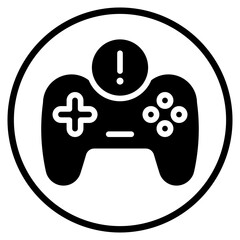 joystick glyph icon