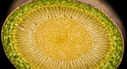 Transverse Section Of A Plant Stem Showing Vascular Arrangement In Detail