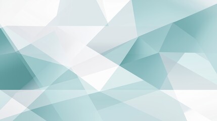Fototapeta premium Elegant Transparent Polygonal Abstract Background in Light Teal Color for Business Presentation and Infographic Design