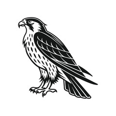Hawk Bird Silhouette Art Vector Design 