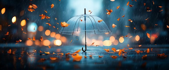 Autumn Rain Umbrella