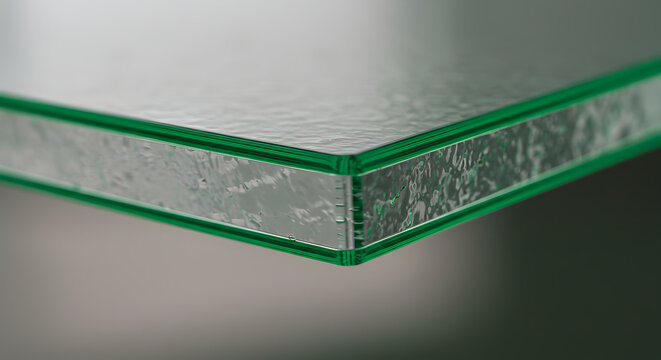 Contemporary Glass With Green Edges Captures Modern Design Aesthetics And Translucence