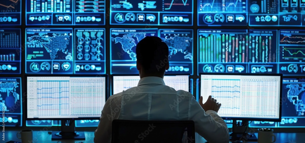 Poster monitoring global data in digital control center